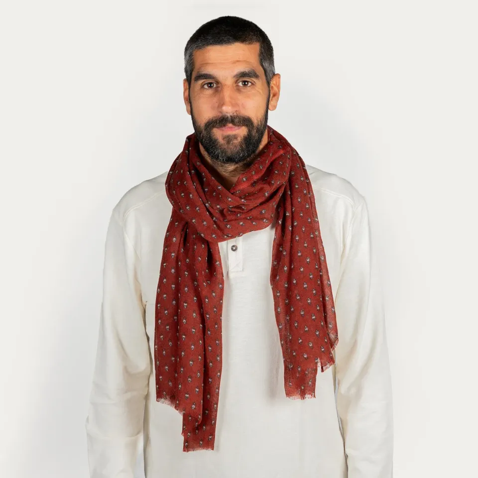 Mistral foulard Porquerolles Mosca laine