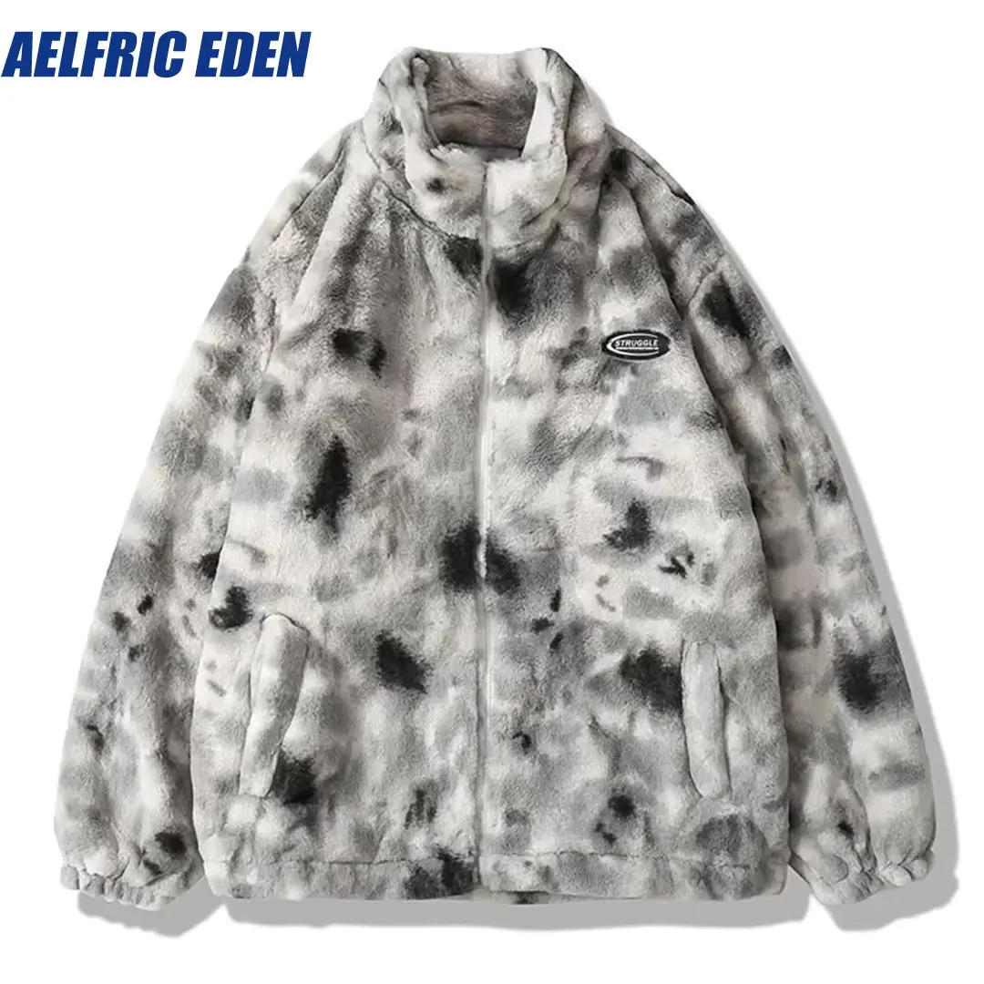 Japon style Harajuku Tie Dye polaire