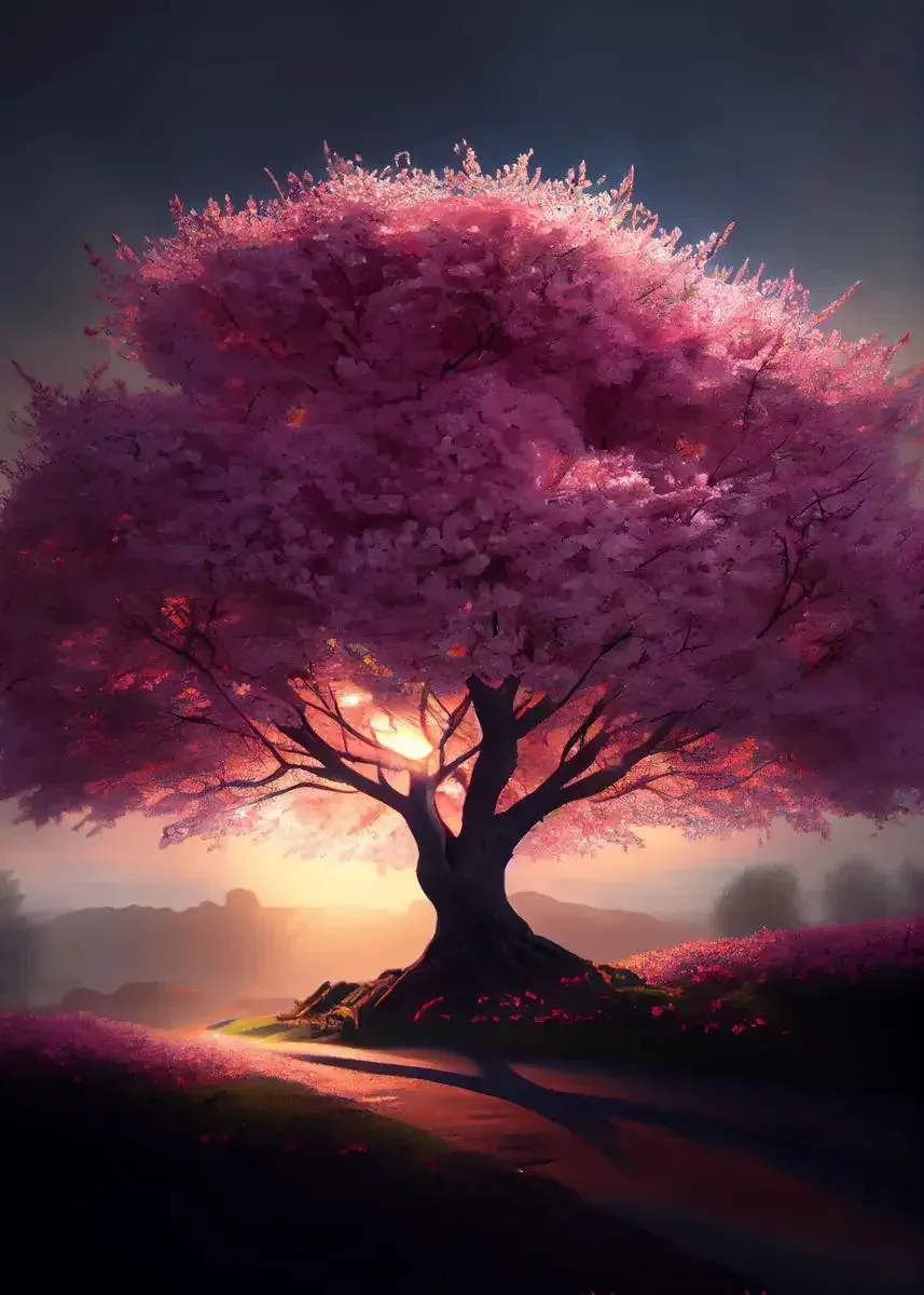 Japon style Sakura tableau japonais