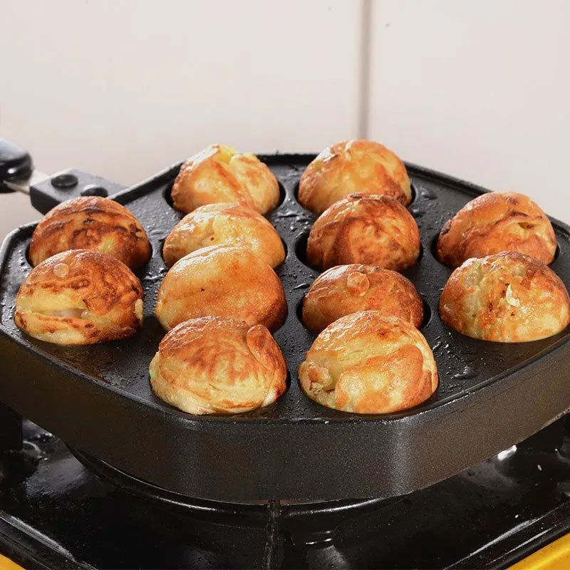 Japon style Magome poêle à takoyaki 12 alvéoles antiadhésive