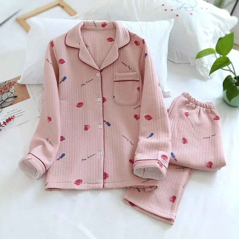 Japon style Pyjama Japonais coton épais fait main