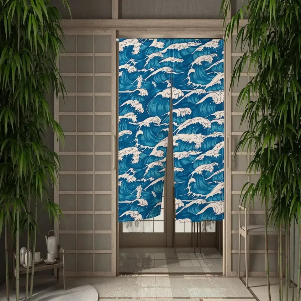 Japon style Noren Japonais ‘hoshi’ rideau zen