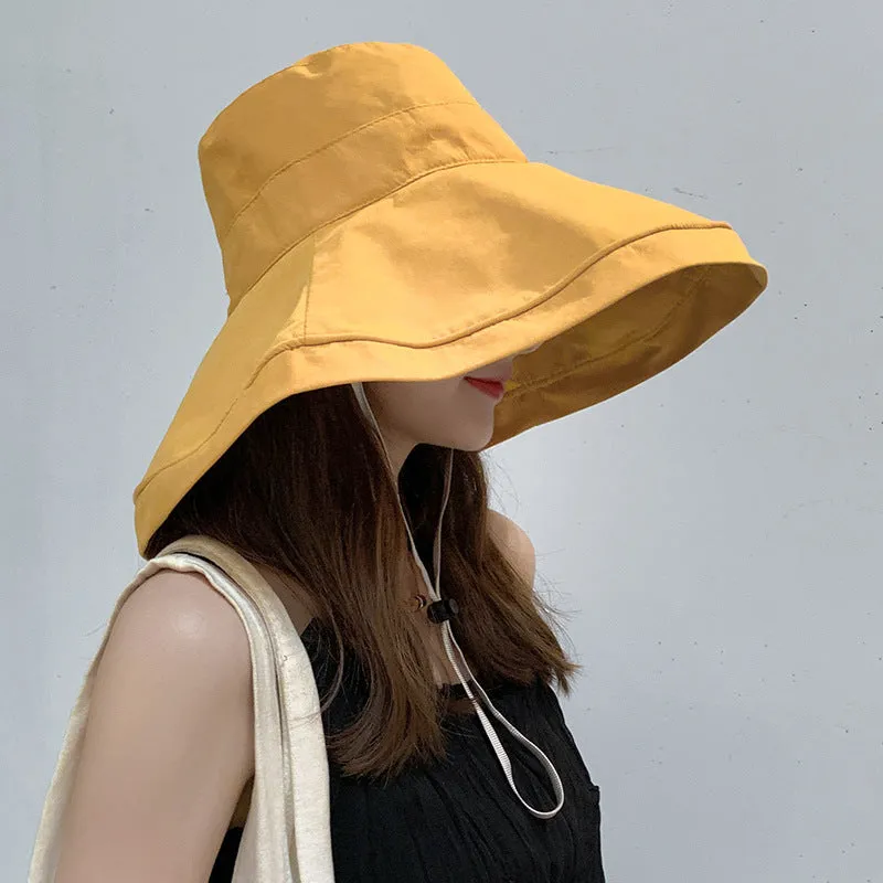 Esprit du Japon chapeau capeline large bord coton cordon