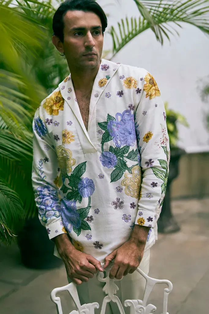 Rahul Mishra Valley Of Flowers Hand-Embroidered Shirt