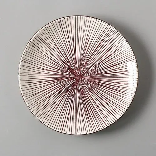 Japon style Shirkane 8 assiette sushi céramique