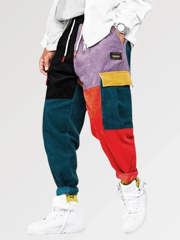 Japon style Colorbind pantalon cargo décontracté