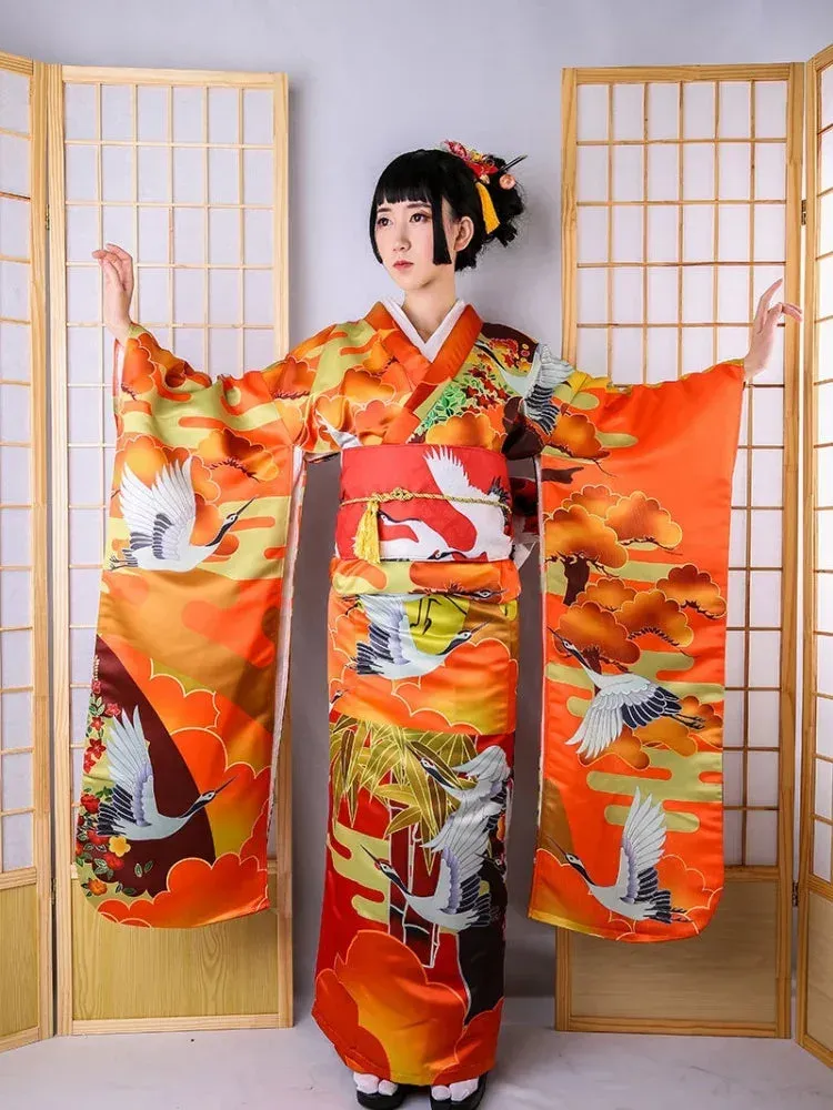 Japon style Kimono Femme Geisha kimono japonais