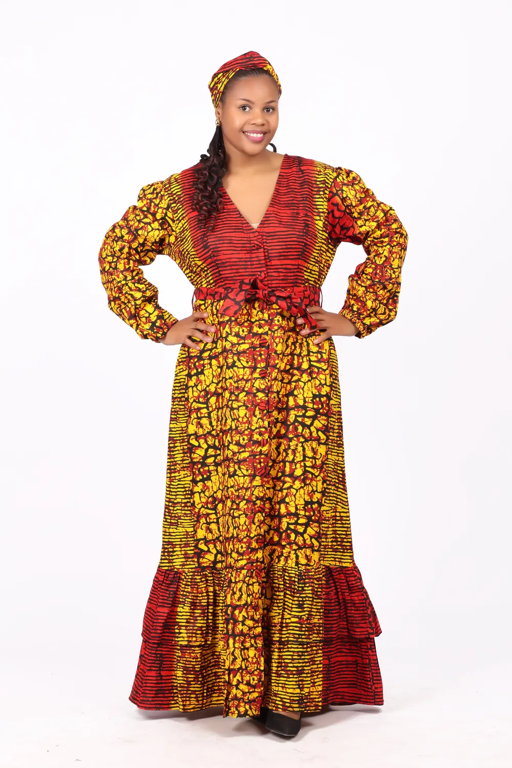 KAVAZI Long Button Down Dress robe longue femme