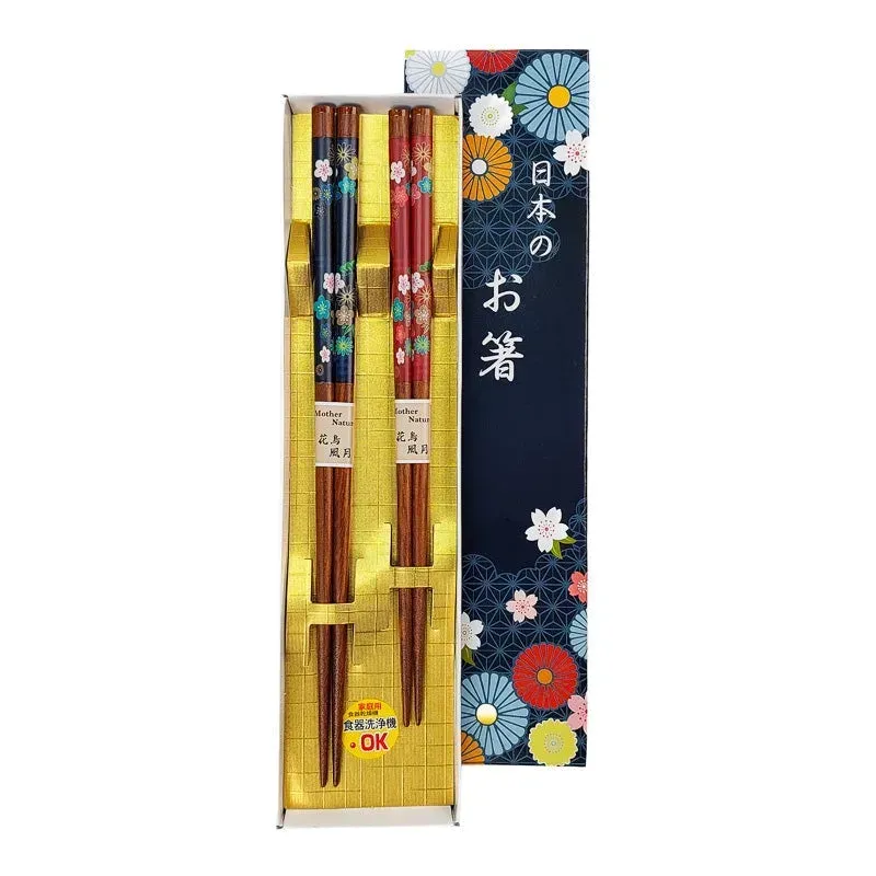 Japon Style Baguettes Fleuries Set sushi en amoureux