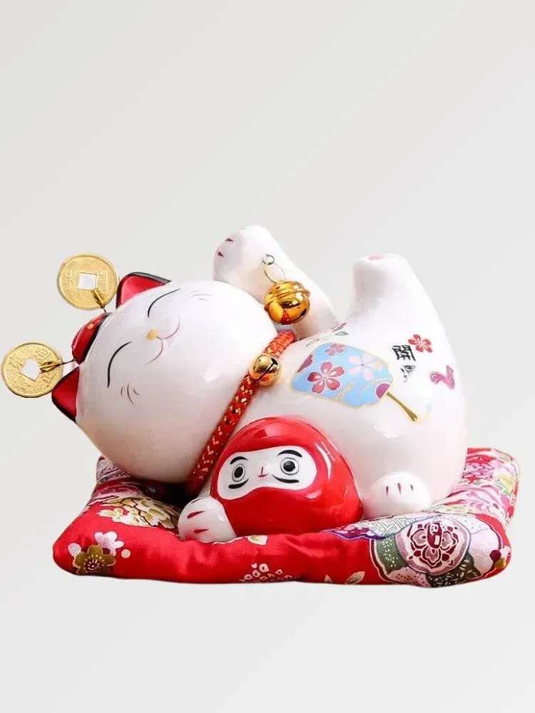 Japon style Maneki Neko daruma tirelire porte-bonheur