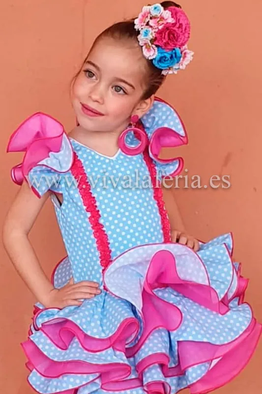 Viva la Feria Cayetana robe flamenco courte fille