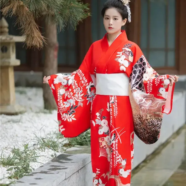 Japon style Kimono femme vintage à motifs japonais