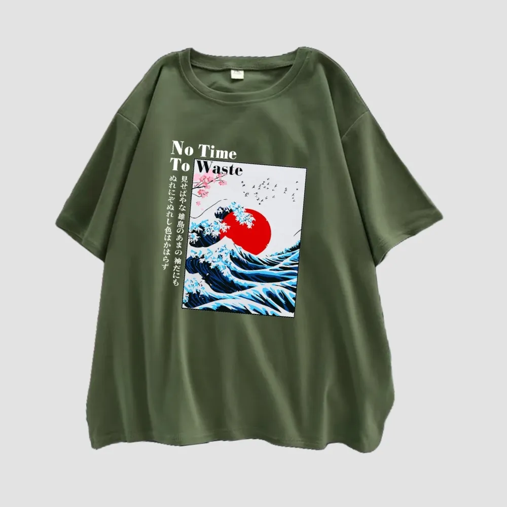 Japon style t-shirt japonais femme motifs raffinés
