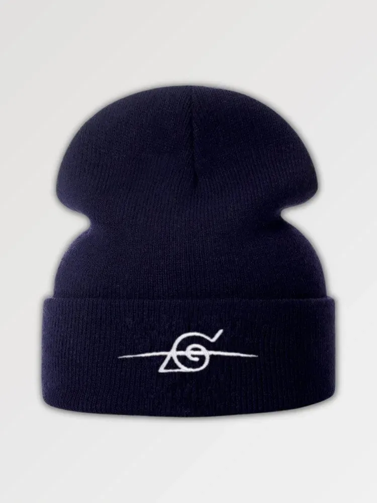 Japon style Konoha Insigne Frontal bonnet en coton