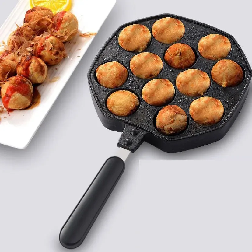 Japon style Magome poêle à takoyaki 12 alvéoles antiadhésive