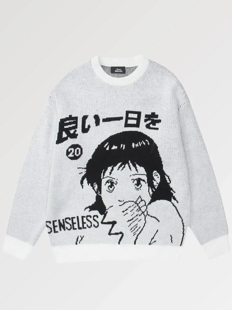 Japon style Kawaii ‘senseless’ sweatshirt