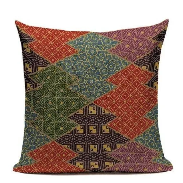 Japon Style Shinden Taie d'Oreiller Motif Japonais