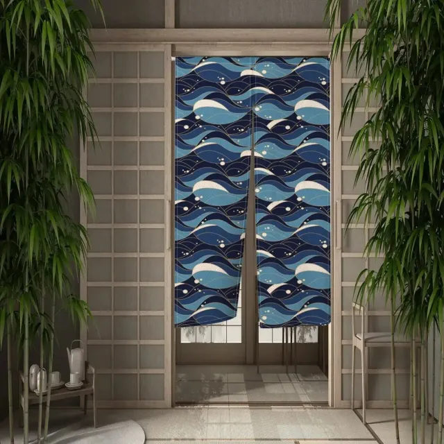 Japon style Tsubaki noren japonais