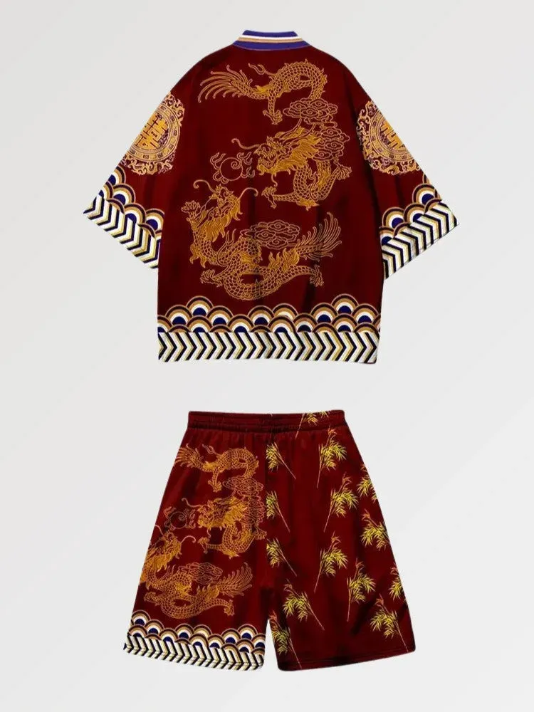 Japon style Shojoki ensemble kimono traditionnel
