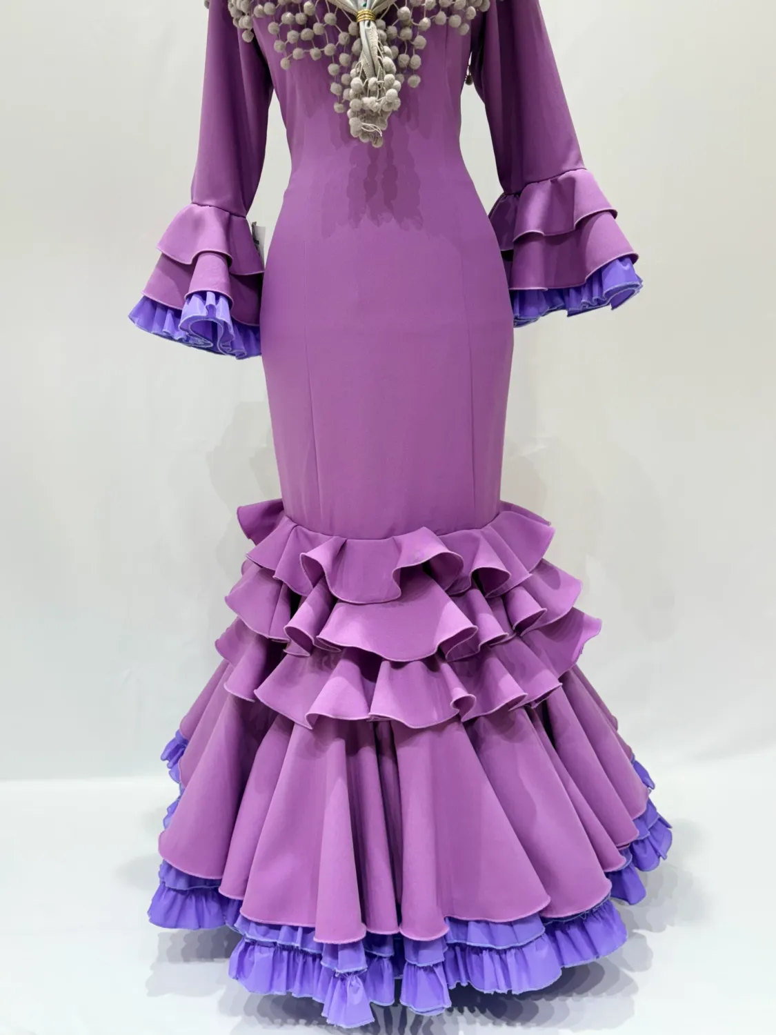 Viva La Feria Cartuja robe flamenca malva
