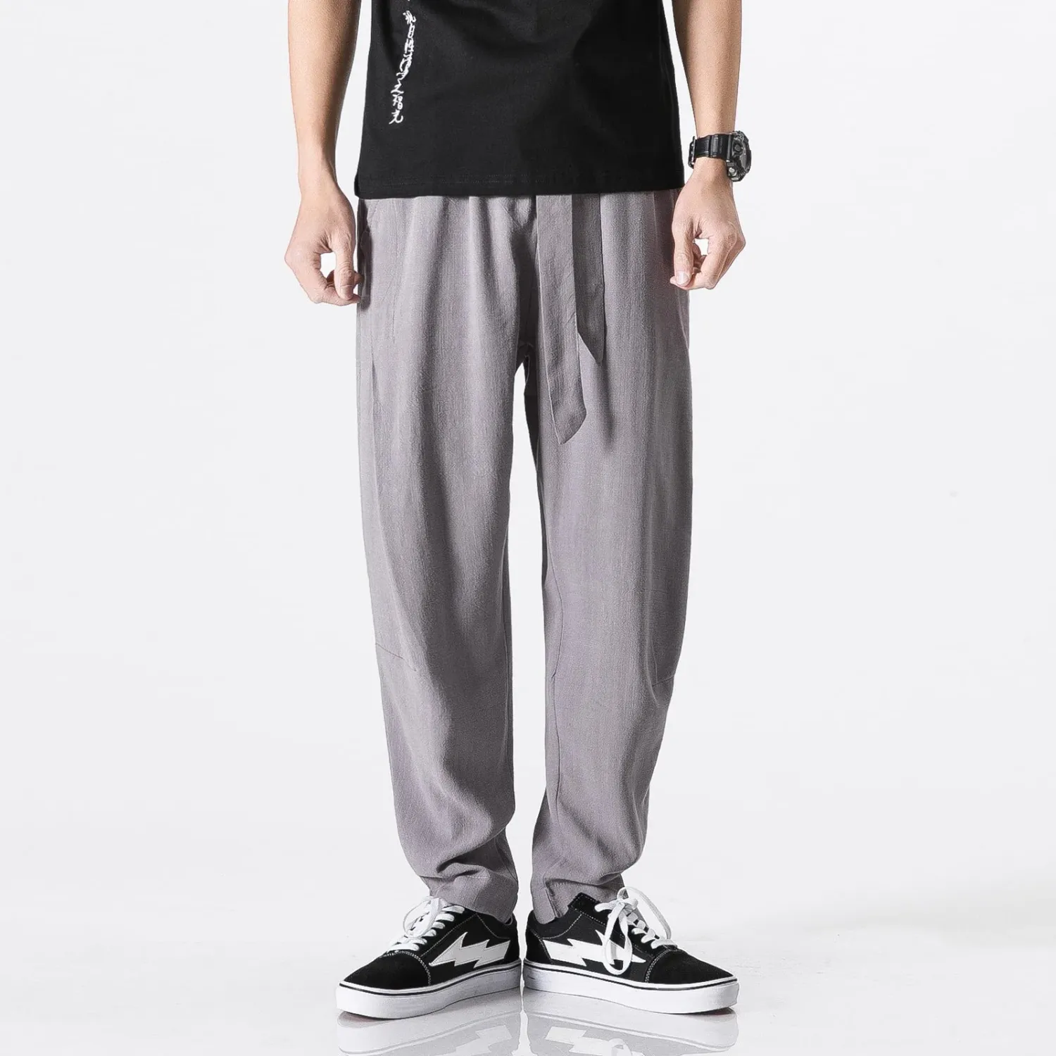 Japon style Riko pantalon léger coton