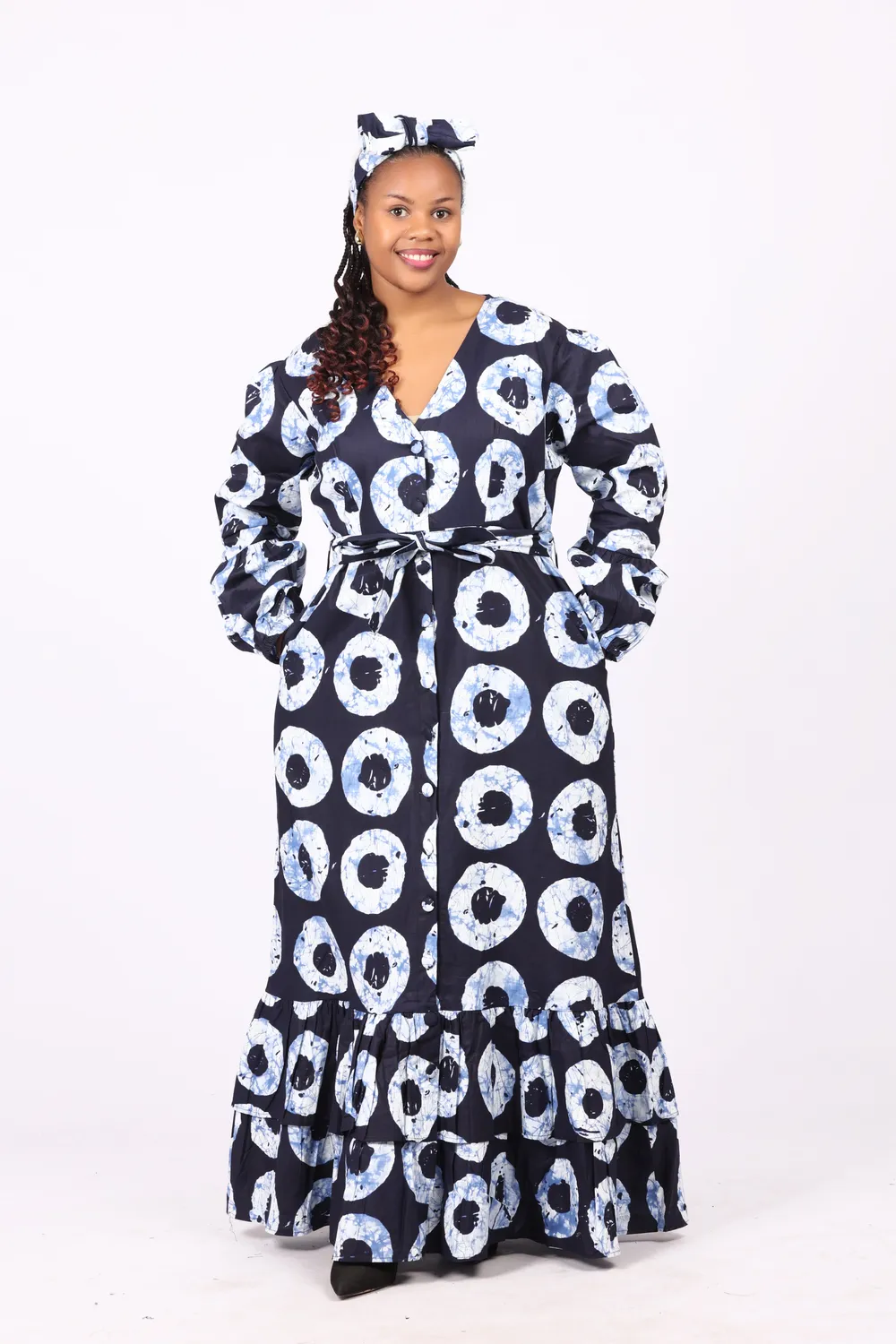 KAVAZI Long Button Down Dress robe longue femme