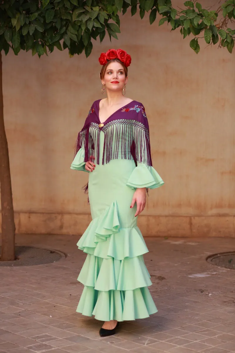 Viva La Feria Malaga robe flamenco unie