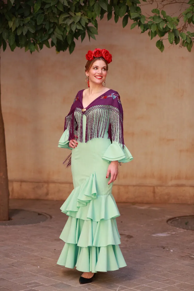 Viva La Feria Malaga robe flamenco unie