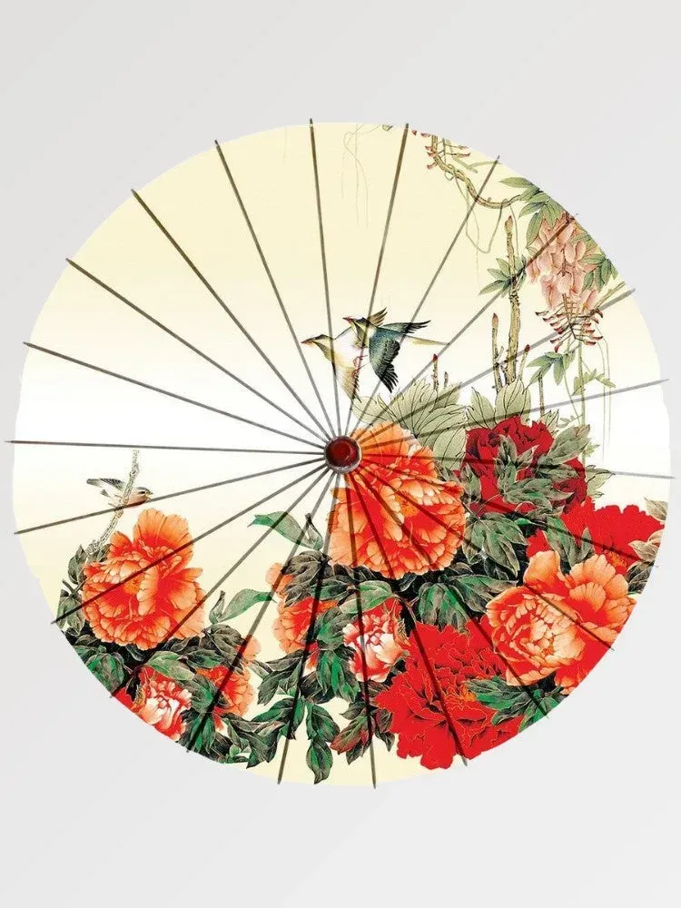 Japon style asatsuyu parapluie japonais rose floral