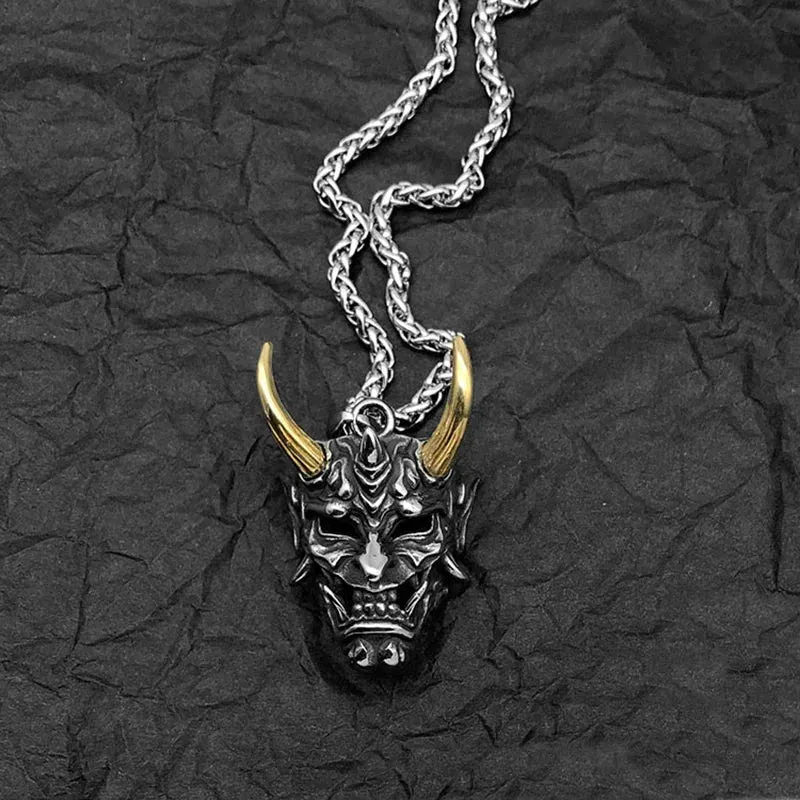 Japon style Collier Croc De Demon Japonais collier