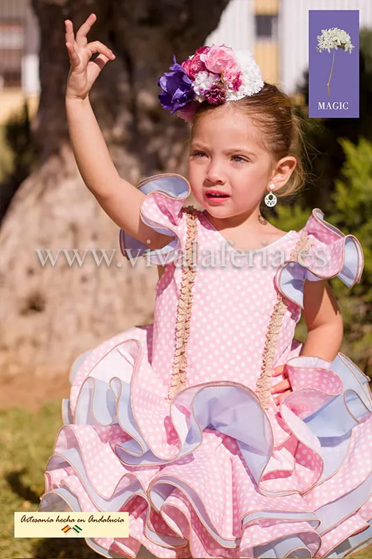 Viva la Feria Cayetana robe flamenco courte fille