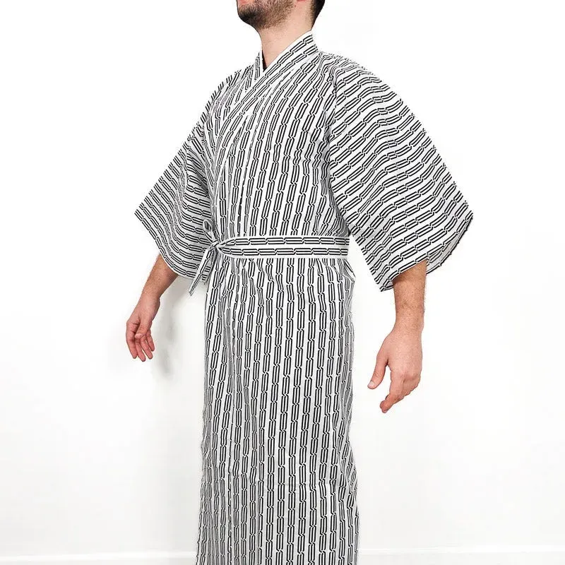 Japon style yukata japonais blanc