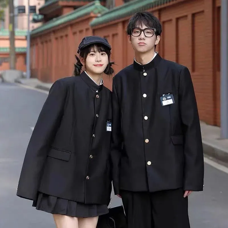 Esprit du Japon uniforme scolaire gakuran homme veste noire