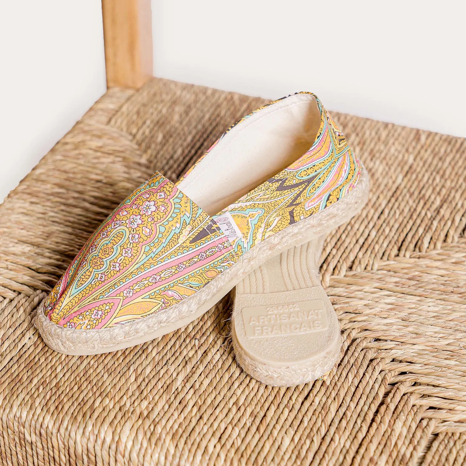 Mistral Palme espadrilles toile coton tradition basque