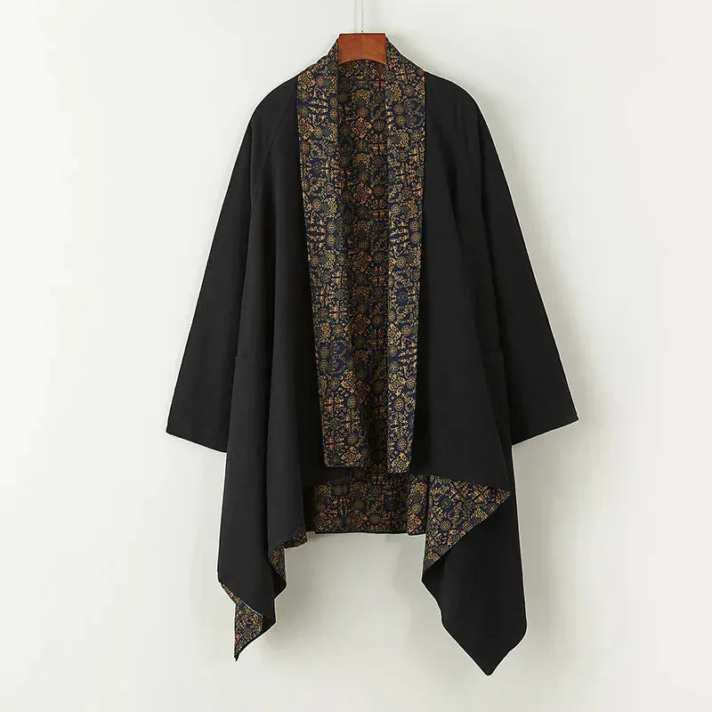Esprit du Japon veste longue kimono homme ample