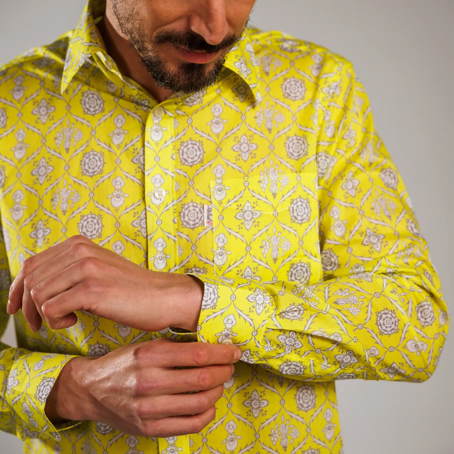 Mistral Tradition Ottoman chemise homme satin de coton