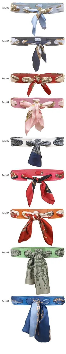 Viva La Feria Moda Flamenca ceinture cuir foulard italien