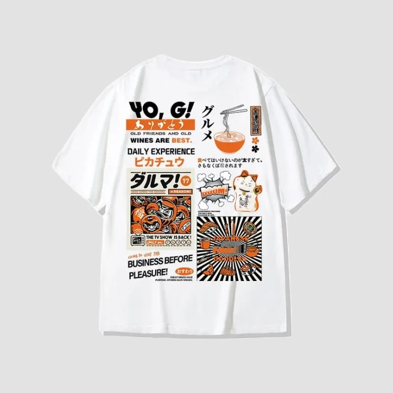 Japon style t-shirt oversize japonais