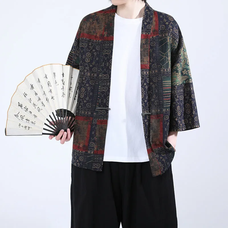 Esprit du Japon veste kimono homme haori motifs