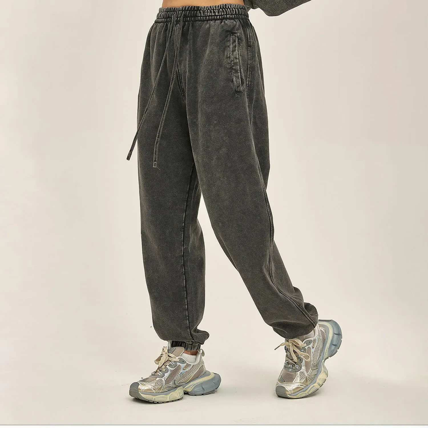 Japon style Yurim Pantalon de survêtement rétro