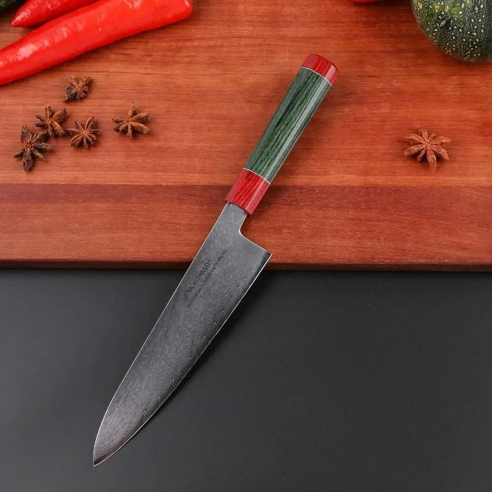 Japon style Chutoh Damascus Mari couteau acier Damas