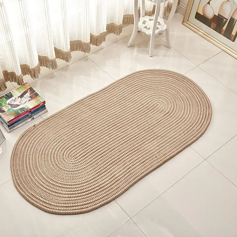 Japon style tapis japonais salon ovale