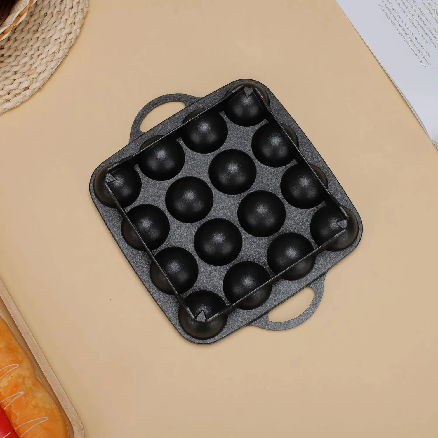 Esprit du Japon poêle takoyaki 16 alvéoles aluminium