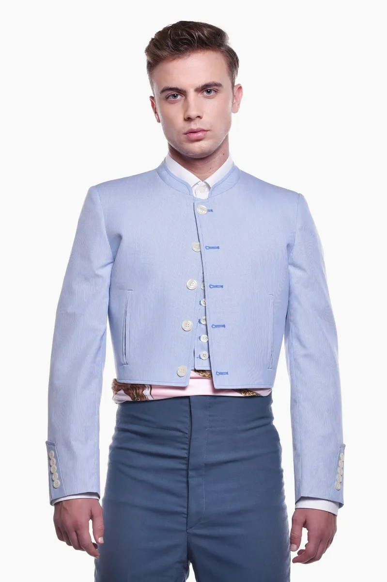 Viva La Feria Campero 500 costume corto homme rayures celeste