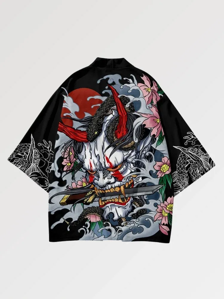 Japon style Takeshido Oni haori samurai héritage