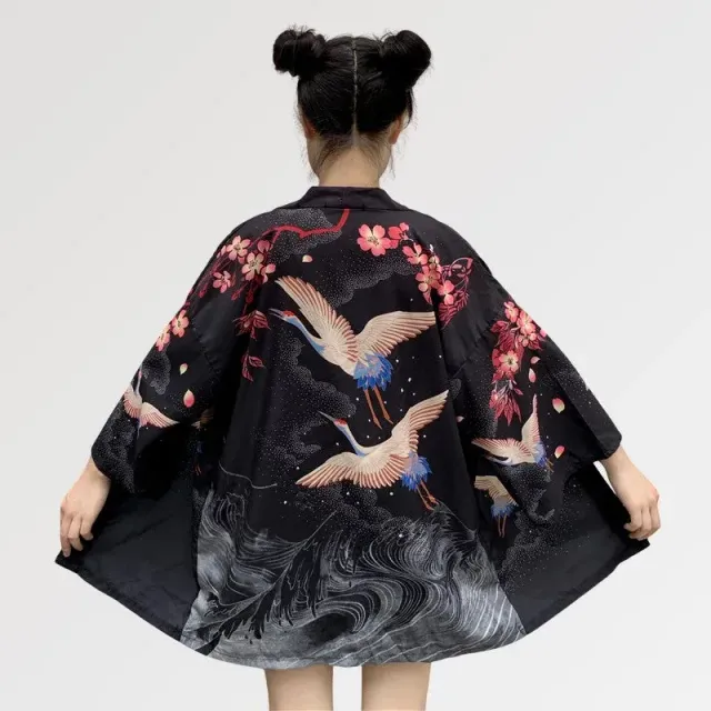 Japon style Harumi haut kimono femme grues