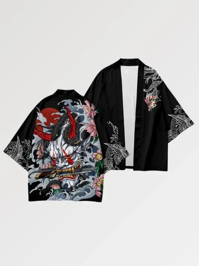 Japon style Takeshido Oni haori samurai héritage