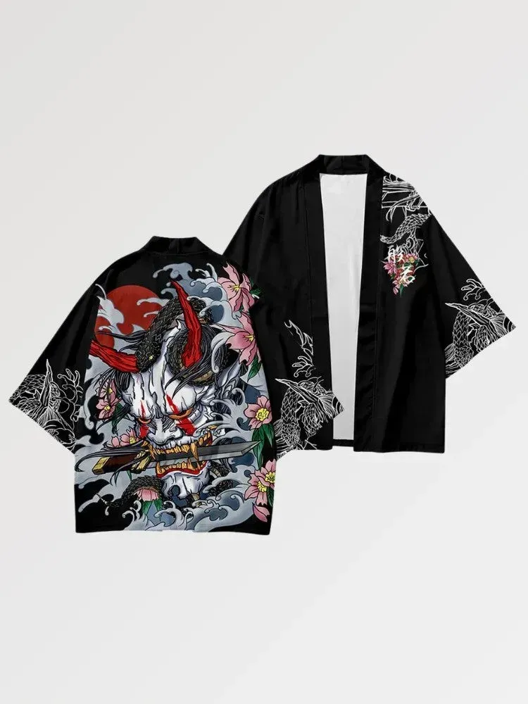Japon style Takeshido Oni haori samurai héritage