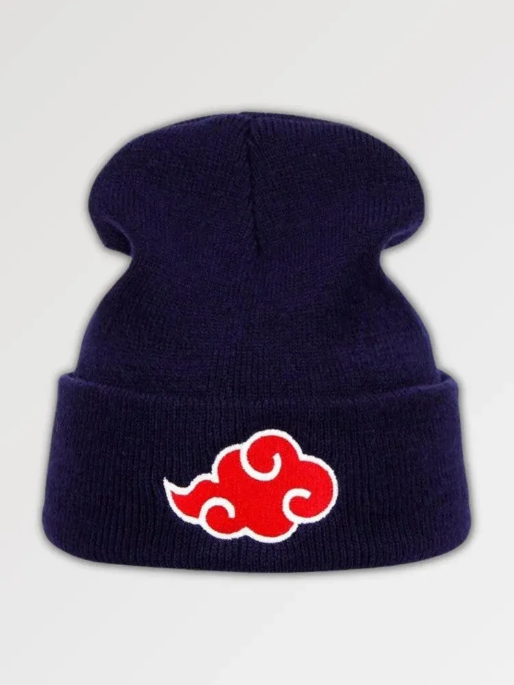 Japon style Red Cloud bonnet brodé nuage rouge
