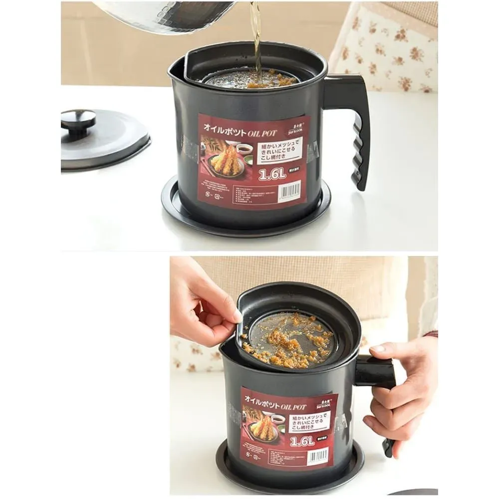 Japon style Saru pot à tempura avec filtre à huile